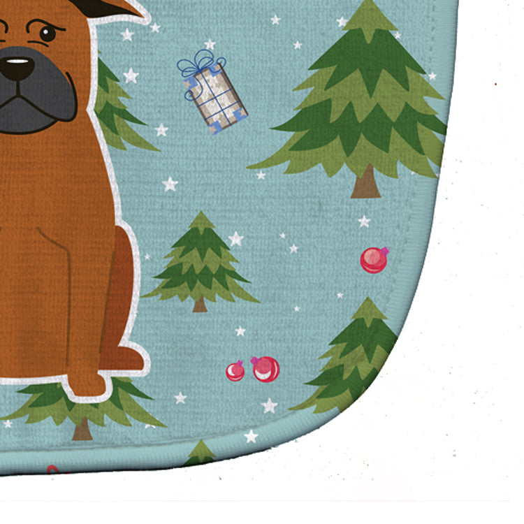 Christmas Chinese Chongqing Dog Baby Bib Easy-Clean Baby Bib Baby Feeding Accessory Baby Mealtime Essential, 10 x 13, Multicolor