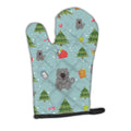 Christmas Chow Chow Blue Oven Mitt Heat Resistant Thick Oven Mitt for Hot Pans and Oven, Kitchen Mitt Protect Hands, Cooking Baking Glove