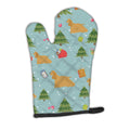 Christmas Cocker Spaniel Oven Mitt Heat Resistant Thick Oven Mitt for Hot Pans and Oven, Kitchen Mitt Protect Hands, Cooking Baking Glove