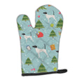 Christmas English Pointer Oven Mitt Heat Resistant Thick Oven Mitt for Hot Pans and Oven, Kitchen Mitt Protect Hands, Cooking Baking Glove
