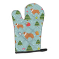 Christmas Collie Oven Mitt Heat Resistant Thick Oven Mitt for Hot Pans and Oven, Kitchen Mitt Protect Hands, Cooking Baking Glove