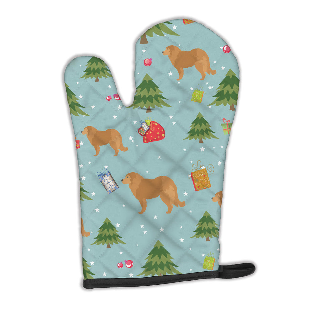 Christmas Caucasian Shepherd Dog Oven Mitt Heat Resistant Thick Oven Mitt for Hot Pans and Oven, Kitchen Mitt Protect Hands, Cooking Baking Glove