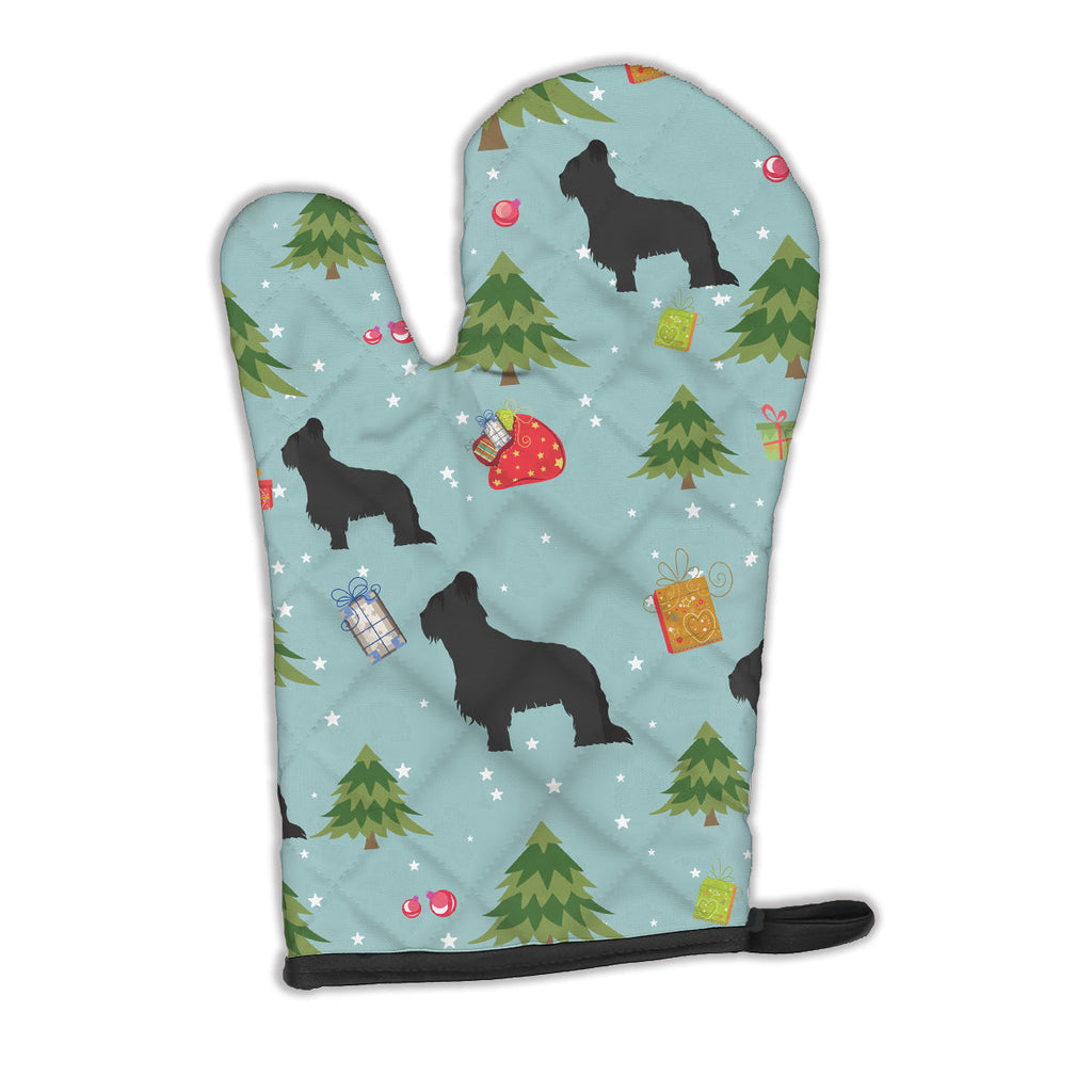 Christmas Briard Oven Mitt Heat Resistant Thick Oven Mitt for Hot Pans and Oven, Kitchen Mitt Protect Hands, Cooking Baking Glove