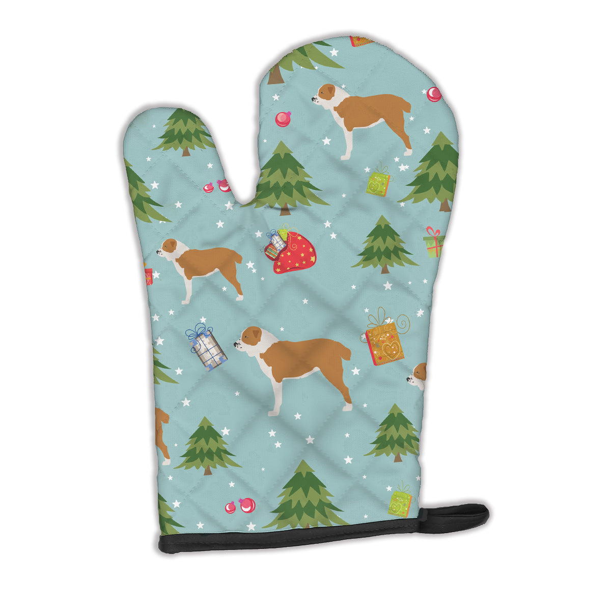 Christmas Central Asian Shepherd Dog Oven Mitt Heat Resistant Thick Oven Mitt for Hot Pans and Oven, Kitchen Mitt Protect Hands, Cooking Baking Glove
