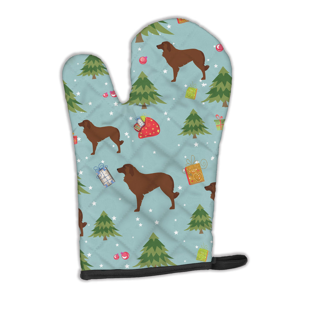 Christmas Portuguese Sheepdog Dog Oven Mitt Heat Resistant Thick Oven Mitt for Hot Pans and Oven, Kitchen Mitt Protect Hands, Cooking Baking Glove