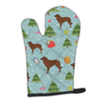 Christmas Portuguese Sheepdog Dog Oven Mitt Heat Resistant Thick Oven Mitt for Hot Pans and Oven, Kitchen Mitt Protect Hands, Cooking Baking Glove