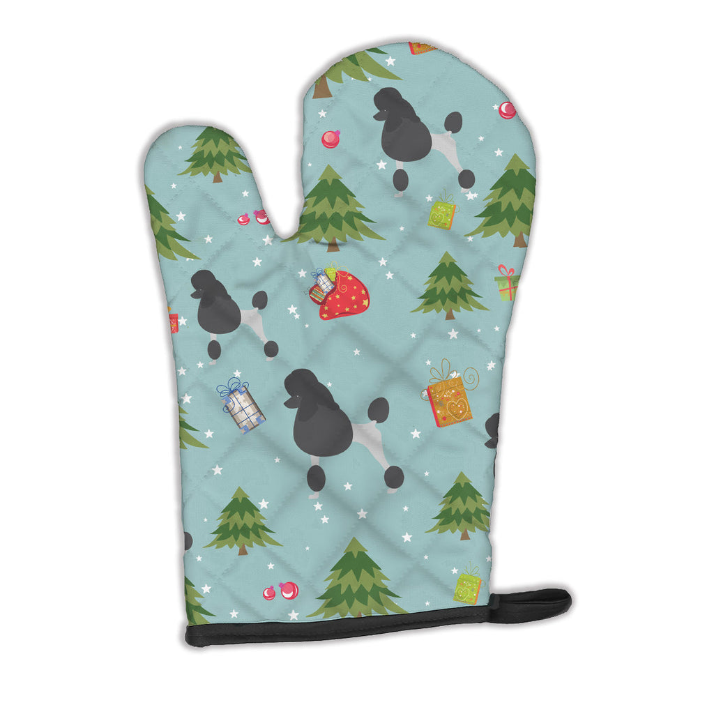 Christmas Poodle Oven Mitt Heat Resistant Thick Oven Mitt for Hot Pans and Oven, Kitchen Mitt Protect Hands, Cooking Baking Glove