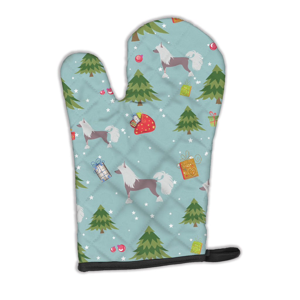 Christmas Chinese Crested Oven Mitt Heat Resistant Thick Oven Mitt for Hot Pans and Oven, Kitchen Mitt Protect Hands, Cooking Baking Glove