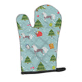 Christmas Chinese Crested Oven Mitt Heat Resistant Thick Oven Mitt for Hot Pans and Oven, Kitchen Mitt Protect Hands, Cooking Baking Glove