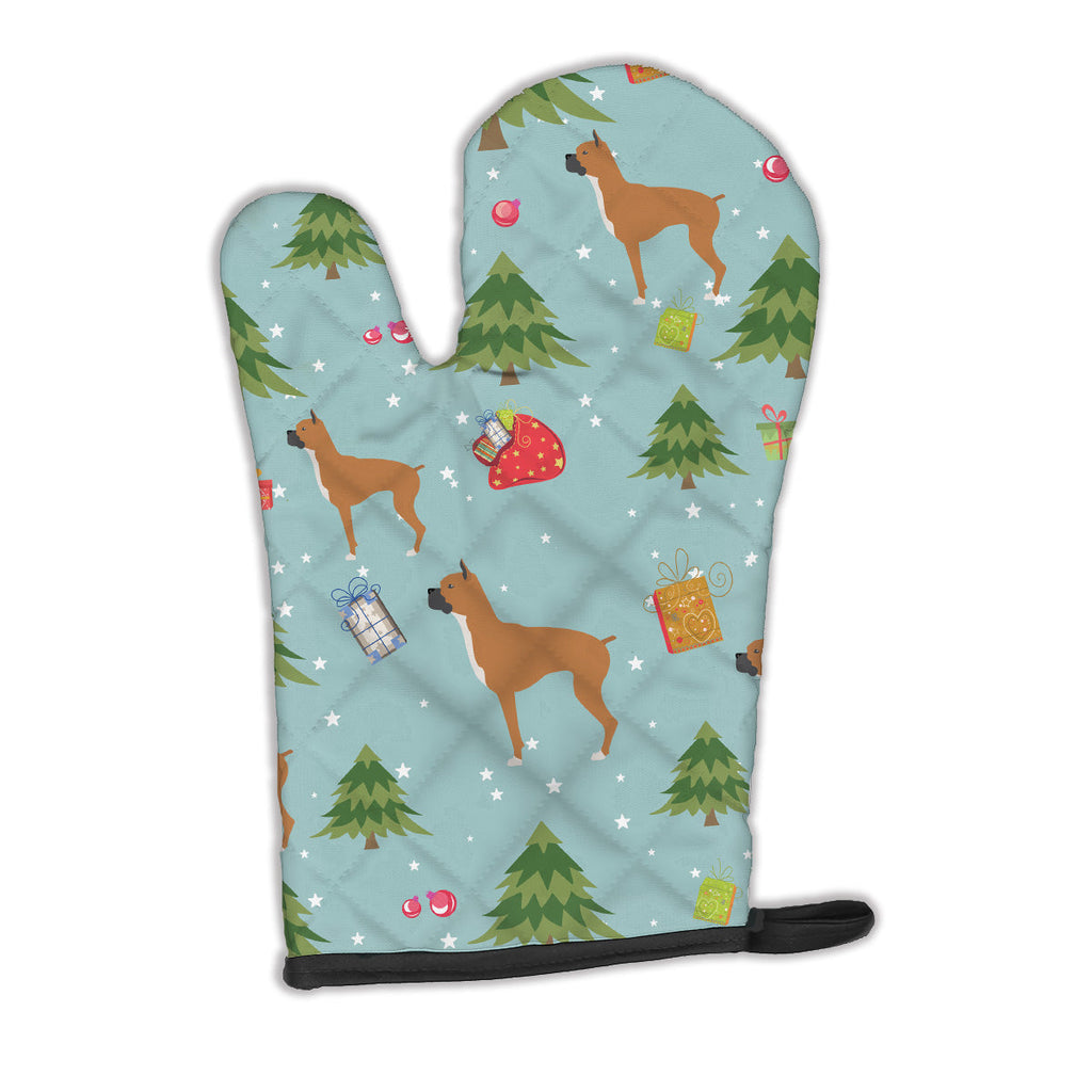 Christmas Boxer Oven Mitt Heat Resistant Thick Oven Mitt for Hot Pans and Oven, Kitchen Mitt Protect Hands, Cooking Baking Glove