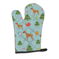 Christmas Boxer Oven Mitt Heat Resistant Thick Oven Mitt for Hot Pans and Oven, Kitchen Mitt Protect Hands, Cooking Baking Glove
