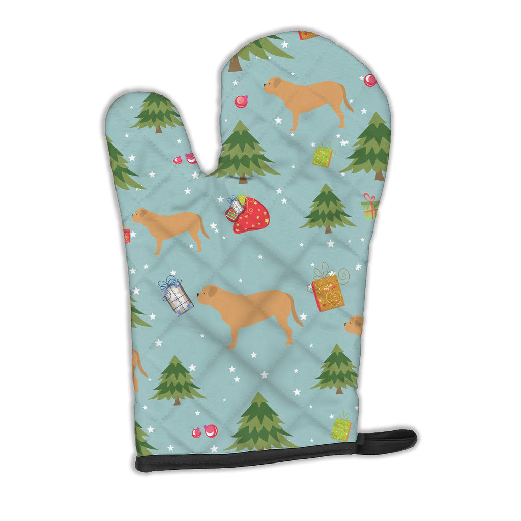 Christmas Dogue de Bordeaux Oven Mitt Heat Resistant Thick Oven Mitt for Hot Pans and Oven, Kitchen Mitt Protect Hands, Cooking Baking Glove