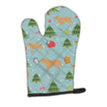 Christmas Dogue de Bordeaux Oven Mitt Heat Resistant Thick Oven Mitt for Hot Pans and Oven, Kitchen Mitt Protect Hands, Cooking Baking Glove