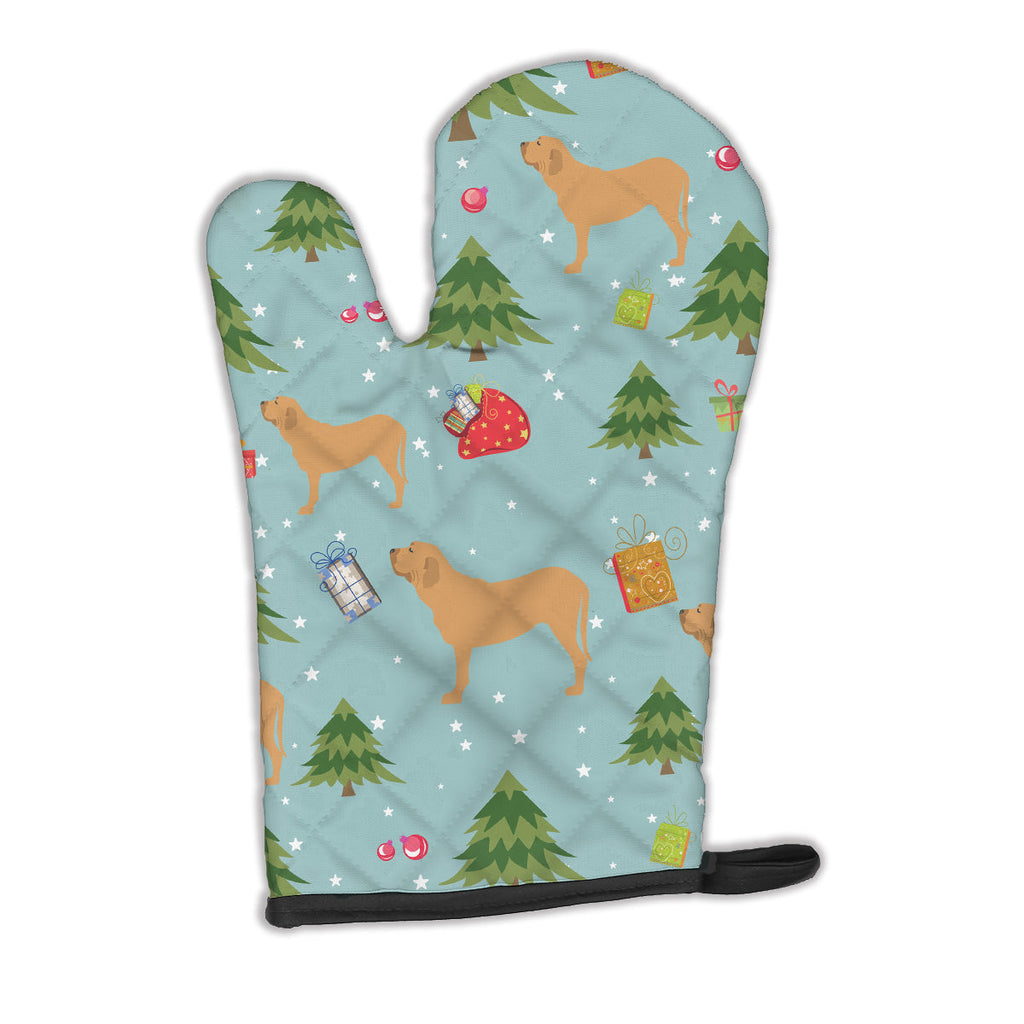 Christmas Fila Brasileiro Oven Mitt Heat Resistant Thick Oven Mitt for Hot Pans and Oven, Kitchen Mitt Protect Hands, Cooking Baking Glove
