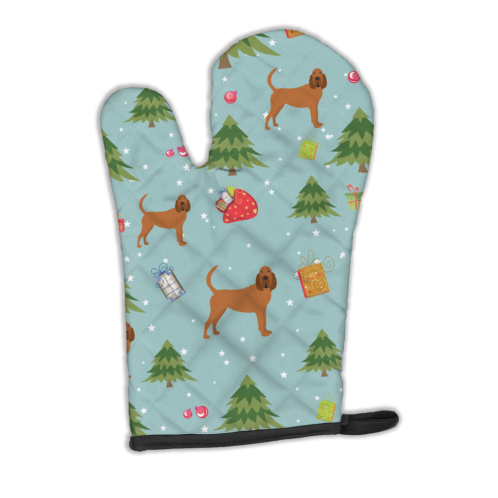 Christmas Bloodhound Oven Mitt Heat Resistant Thick Oven Mitt for Hot Pans and Oven, Kitchen Mitt Protect Hands, Cooking Baking Glove