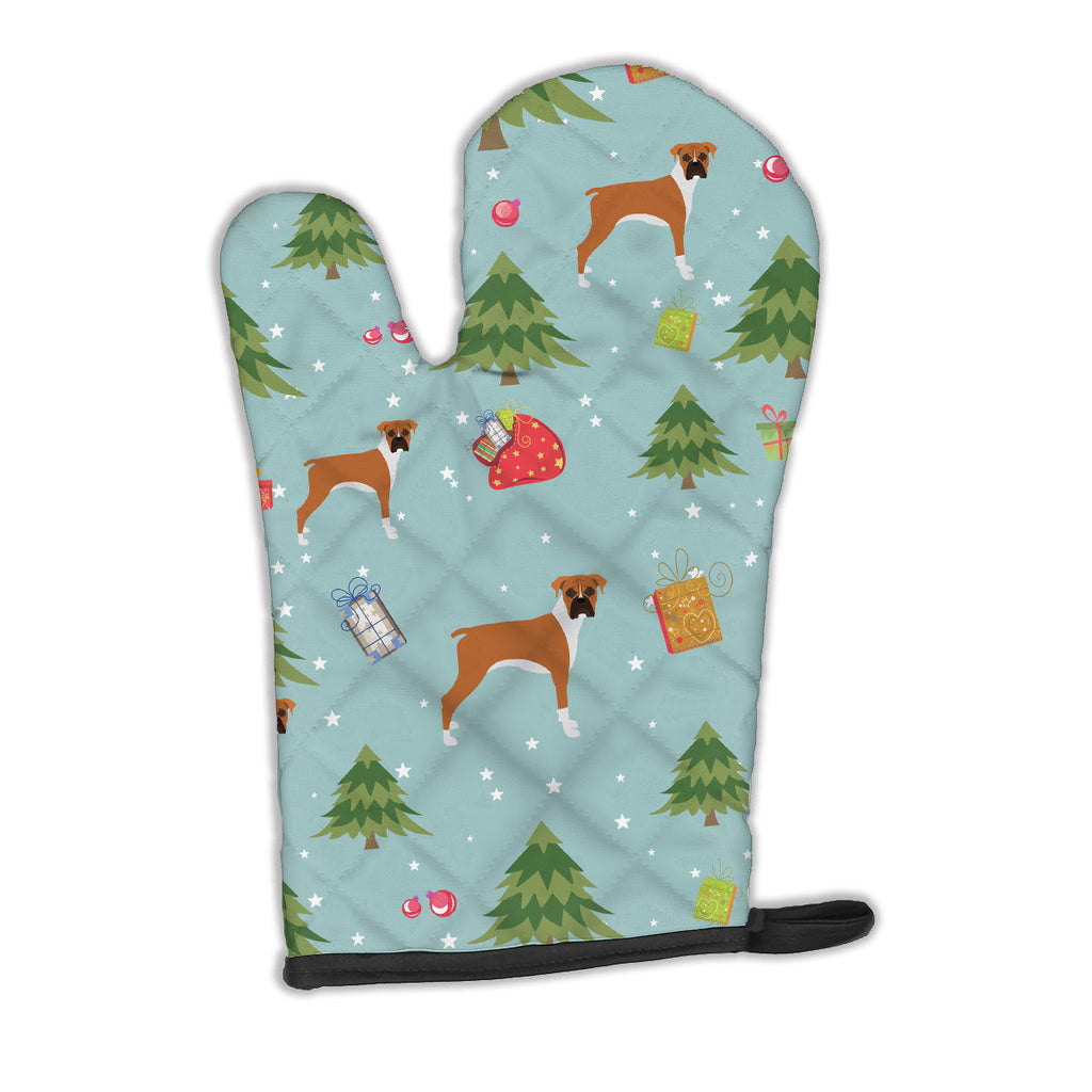 Christmas Boxer Oven Mitt Heat Resistant Thick Oven Mitt for Hot Pans and Oven, Kitchen Mitt Protect Hands, Cooking Baking Glove