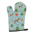 Christmas Boxer Oven Mitt Heat Resistant Thick Oven Mitt for Hot Pans and Oven, Kitchen Mitt Protect Hands, Cooking Baking Glove