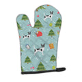 Christmas Market Chihuahua Oven Mitt Heat Resistant Thick Oven Mitt for Hot Pans and Oven, Kitchen Mitt Protect Hands, Cooking Baking Glove