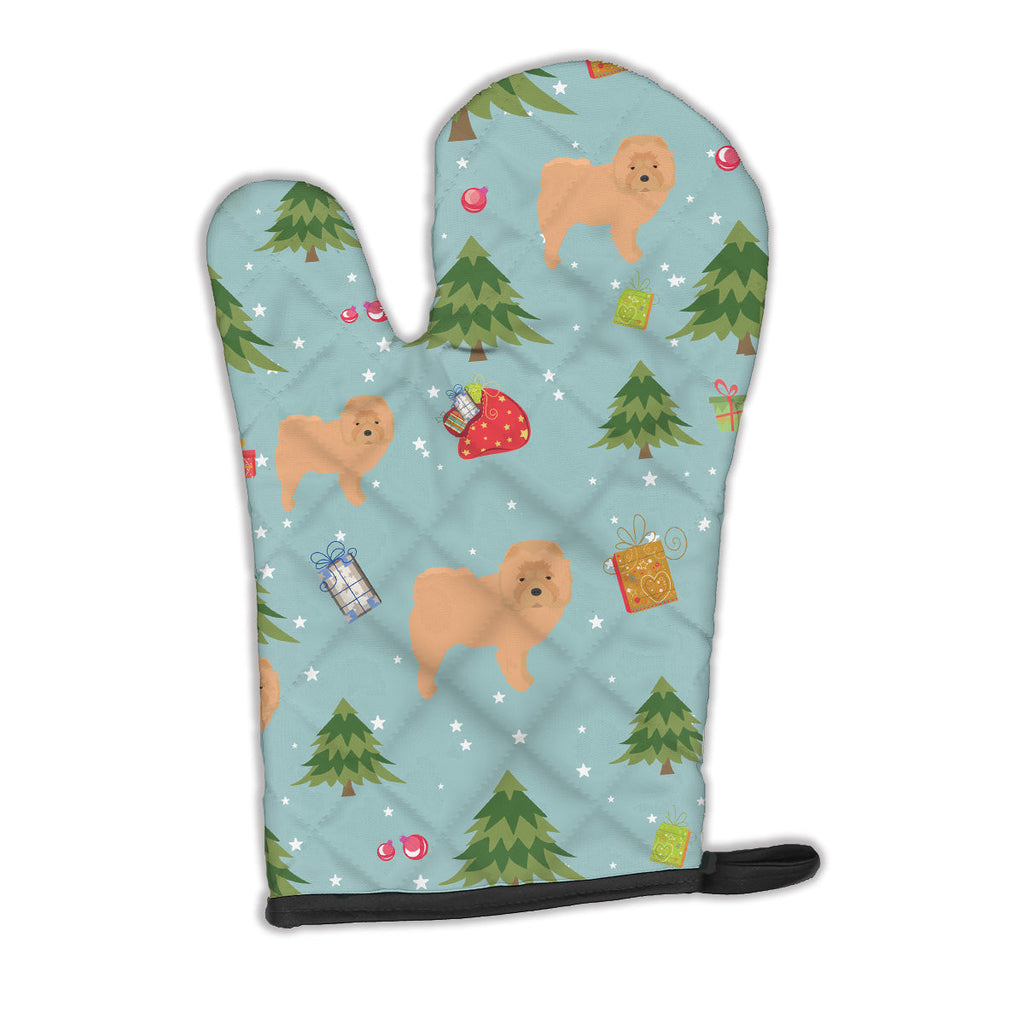 Christmas Chow Chow Oven Mitt Heat Resistant Thick Oven Mitt for Hot Pans and Oven, Kitchen Mitt Protect Hands, Cooking Baking Glove