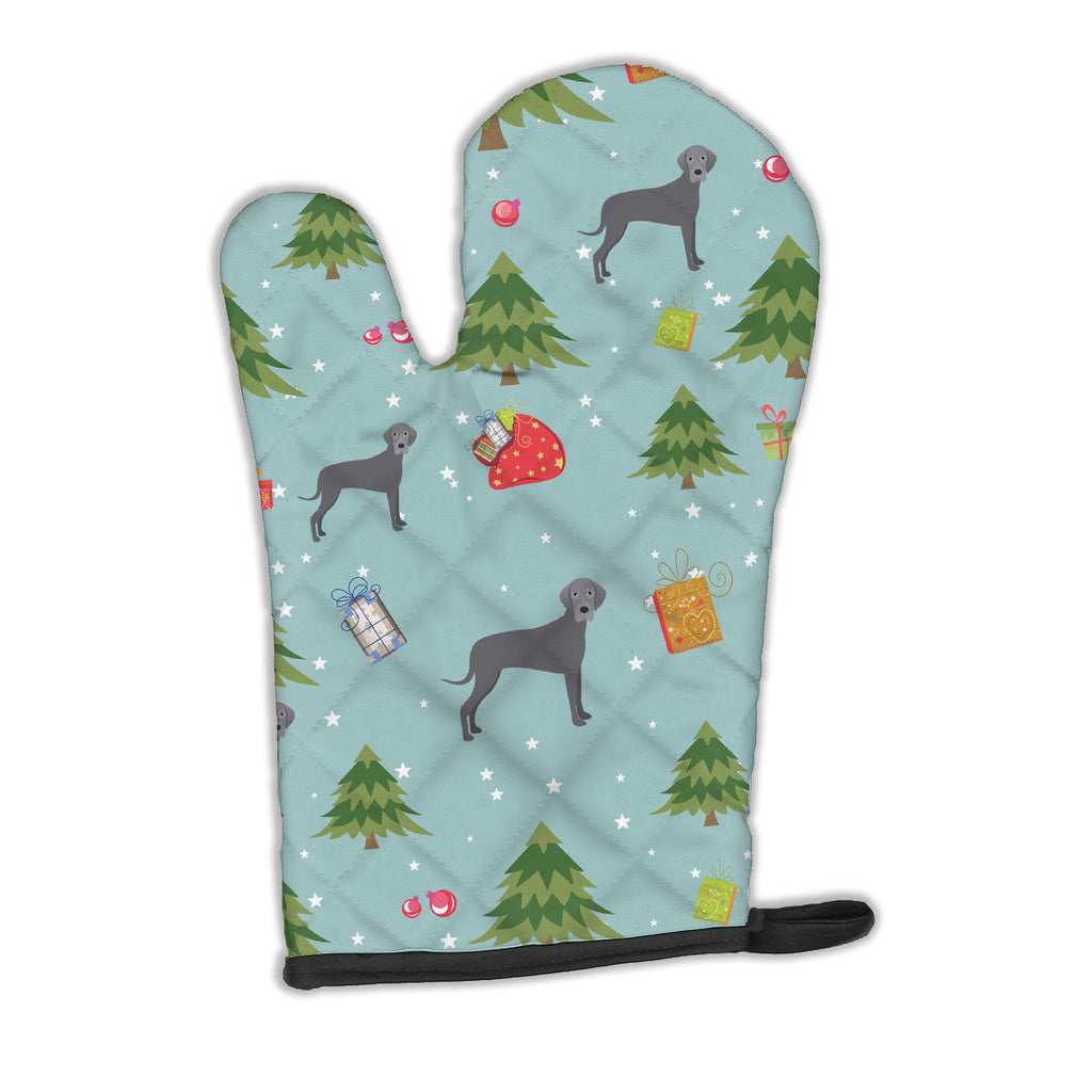 Christmas Blue Natural Great Dane Oven Mitt Heat Resistant Thick Oven Mitt for Hot Pans and Oven, Kitchen Mitt Protect Hands, Cooking Baking Glove