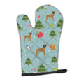 Christmas Brindle Natural Great Dane Oven Mitt Heat Resistant Thick Oven Mitt for Hot Pans and Oven, Kitchen Mitt Protect Hands, Cooking Baking Glove
