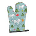 Christmas Maltese Oven Mitt Heat Resistant Thick Oven Mitt for Hot Pans and Oven, Kitchen Mitt Protect Hands, Cooking Baking Glove
