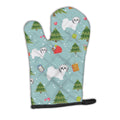 Christmas Shih Tzu Oven Mitt Heat Resistant Thick Oven Mitt for Hot Pans and Oven, Kitchen Mitt Protect Hands, Cooking Baking Glove
