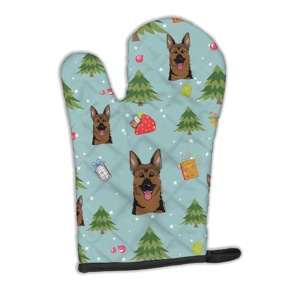 Christmas German Shepherd Oven Mitt Heat Resistant Thick Oven Mitt for Hot Pans and Oven, Kitchen Mitt Protect Hands, Cooking Baking Glove