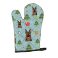 Christmas German Shepherd Oven Mitt Heat Resistant Thick Oven Mitt for Hot Pans and Oven, Kitchen Mitt Protect Hands, Cooking Baking Glove