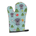 Christmas Weimaraner Oven Mitt Heat Resistant Thick Oven Mitt for Hot Pans and Oven, Kitchen Mitt Protect Hands, Cooking Baking Glove