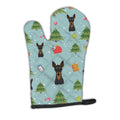 Christmas Min Pin Oven Mitt Heat Resistant Thick Oven Mitt for Hot Pans and Oven, Kitchen Mitt Protect Hands, Cooking Baking Glove