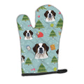 Christmas Saint Bernard Oven Mitt Heat Resistant Thick Oven Mitt for Hot Pans and Oven, Kitchen Mitt Protect Hands, Cooking Baking Glove