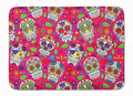 Day of the Dead Pink Memory Foam Kitchen Mat Machine Washable Anti-Fatigue Cushion Comfort Bath or Kitchen Rug