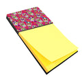 Day of the Dead Pink Watercolor Sticky Note Holder Refillable Dispenser Desk Accessory 3x3 Pad Gift