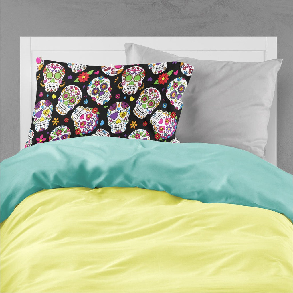 Day of the Dead Black Standard Pillowcase Lightweight Super Soft Easy Care Decorative Artwork Pillowcase, Standard