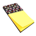 Day of the Dead Black Watercolor Sticky Note Holder Refillable Dispenser Desk Accessory 3x3 Pad Gift