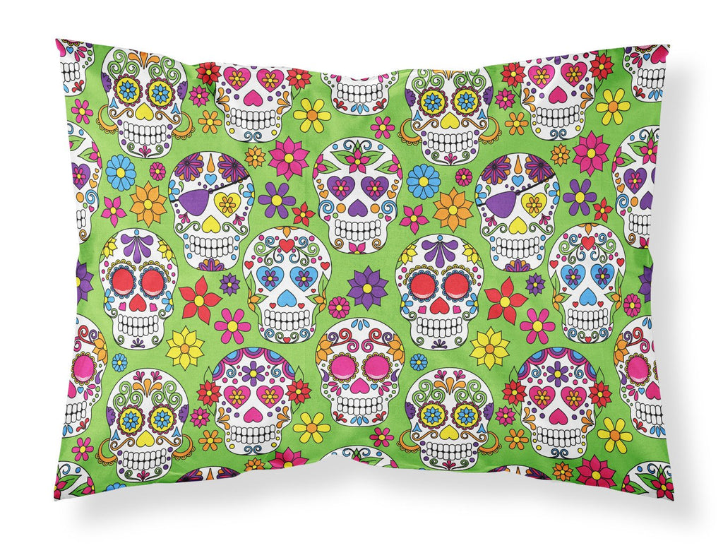 Day of the Dead Green Standard Pillowcase Lightweight Super Soft Easy Care Decorative Artwork Pillowcase, Standard