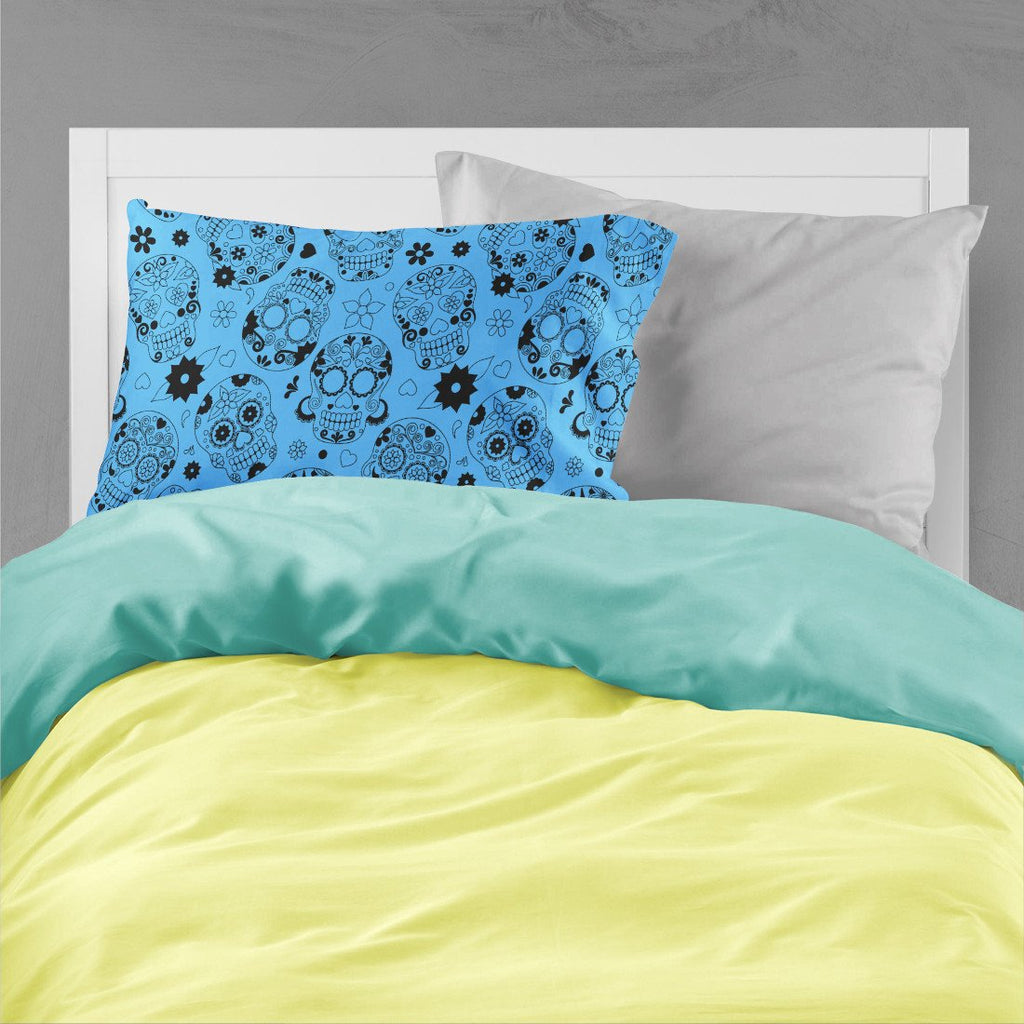 Day of the Dead Blue Standard Pillowcase Lightweight Super Soft Easy Care Decorative Artwork Pillowcase, Standard