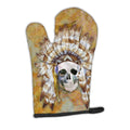 Day of the Dead Indian Skull Oven Mitt Heat Resistant Thick Oven Mitt for Hot Pans and Oven, Kitchen Mitt Protect Hands, Cooking Baking Glove