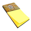 Day of the Dead Indian Skull Watercolor Sticky Note Holder Refillable Dispenser Desk Accessory 3x3 Pad Gift