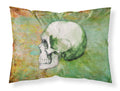 Day of the Dead Green Skull Standard Pillowcase Lightweight Super Soft Easy Care Decorative Artwork Pillowcase, Standard