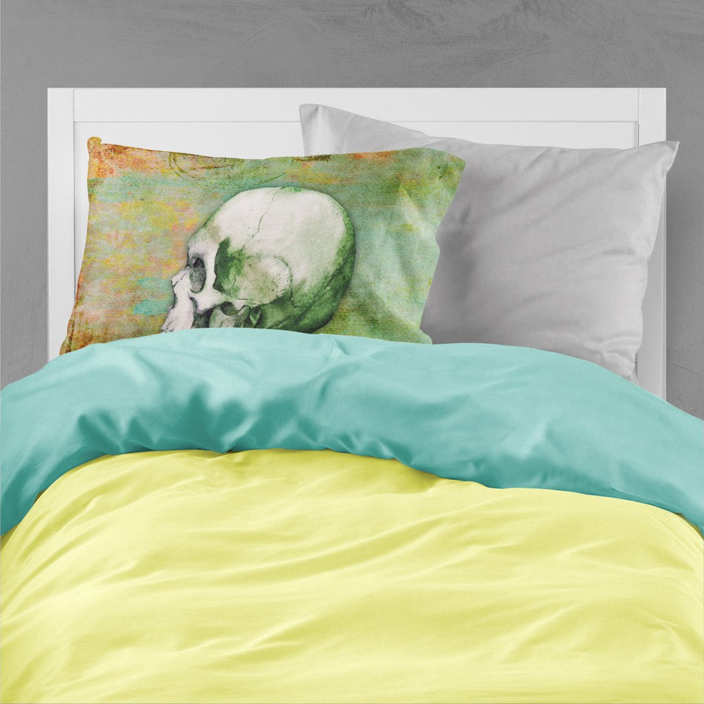 Day of the Dead Green Skull Standard Pillowcase Lightweight Super Soft Easy Care Decorative Artwork Pillowcase, Standard