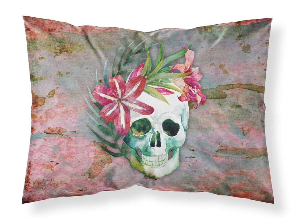 Day of the Dead Skull Flowers Standard Pillowcase Lightweight Super Soft Easy Care Decorative Artwork Pillowcase, Standard
