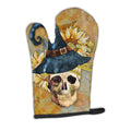 Day of the Dead Witch Skull  Oven Mitt Heat Resistant Thick Oven Mitt for Hot Pans and Oven, Kitchen Mitt Protect Hands, Cooking Baking Glove