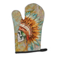 Day of the Dead Indian Skull  Oven Mitt Heat Resistant Thick Oven Mitt for Hot Pans and Oven, Kitchen Mitt Protect Hands, Cooking Baking Glove