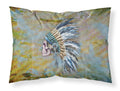 Day of the Dead Indian Chief Skull  Standard Pillowcase Lightweight Super Soft Easy Care Decorative Artwork Pillowcase, Standard