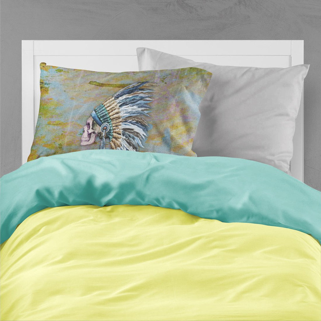 Day of the Dead Indian Chief Skull  Standard Pillowcase Lightweight Super Soft Easy Care Decorative Artwork Pillowcase, Standard