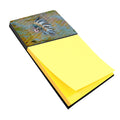 Day of the Dead Indian Chief Skull  Watercolor Sticky Note Holder Refillable Dispenser Desk Accessory 3x3 Pad Gift