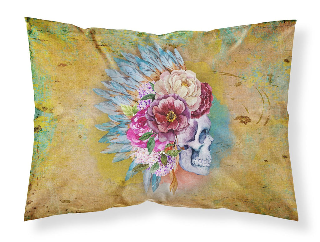 Day of the Dead Flowers Skull  Standard Pillowcase Lightweight Super Soft Easy Care Decorative Artwork Pillowcase, Standard