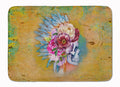 Day of the Dead Flowers Skull  Memory Foam Kitchen Mat Machine Washable Anti-Fatigue Cushion Comfort Bath or Kitchen Rug